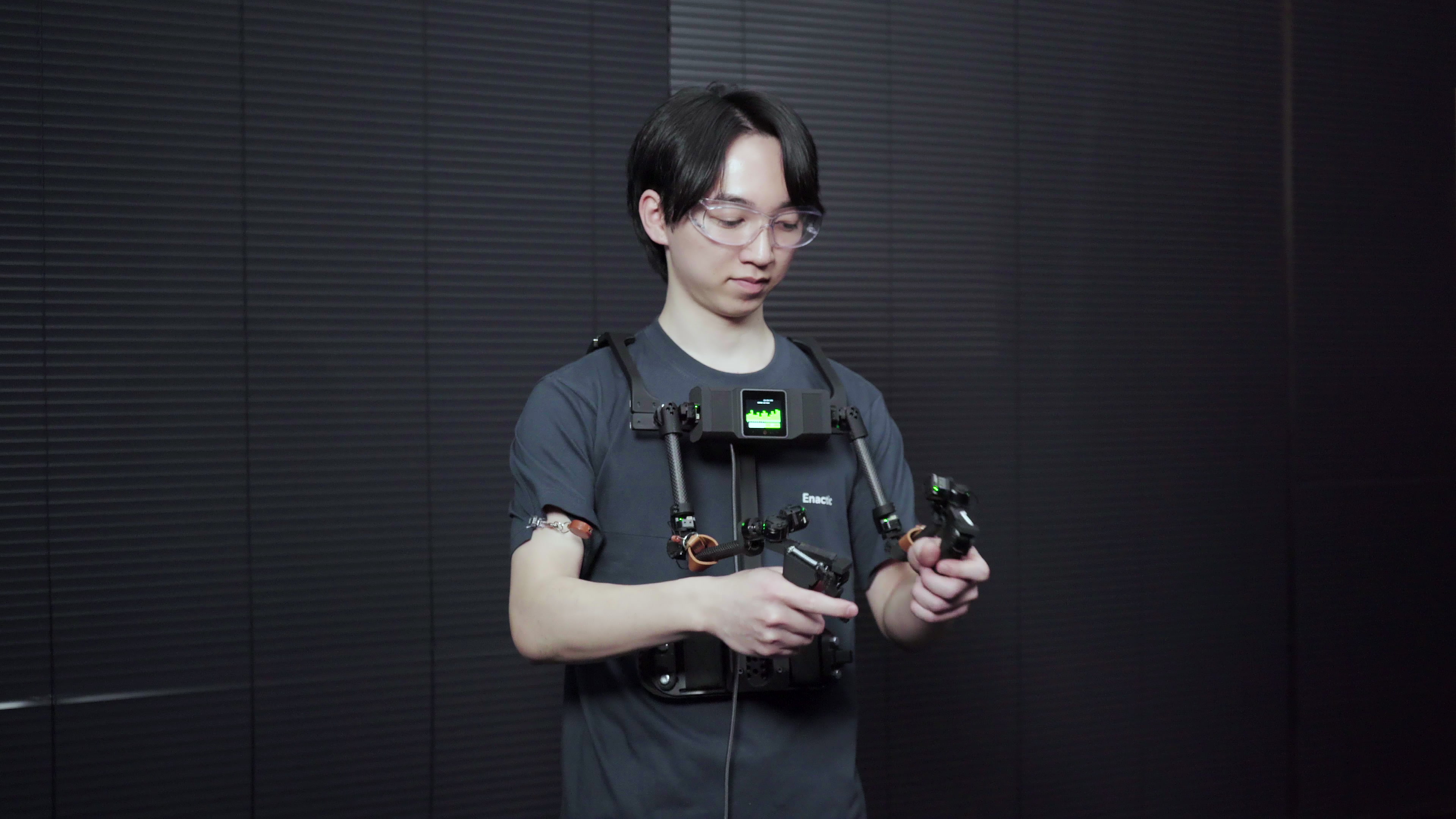 OpenArm KER shoulder-mounted leader device